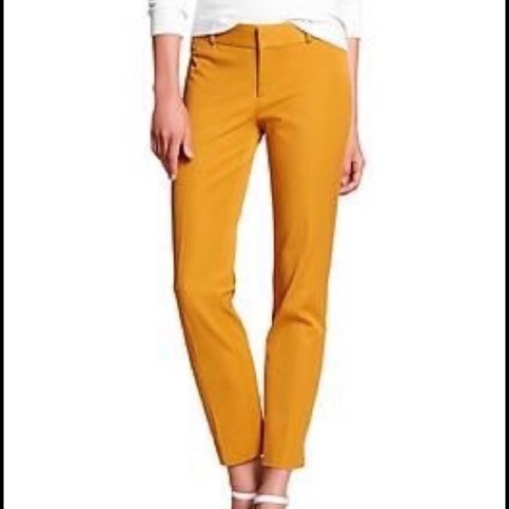 Banana Republic Mustard Martin Fit Pants